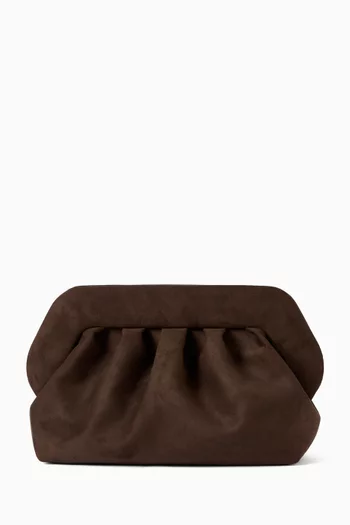 Bios Clutch Bag in Suede