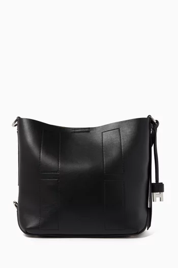 Small Hocket Hobo Bag in Leather