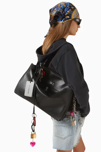 Large Rodeo Handbag with Charms in Calfskin