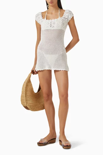 Eloise Mini Dress in Crochet