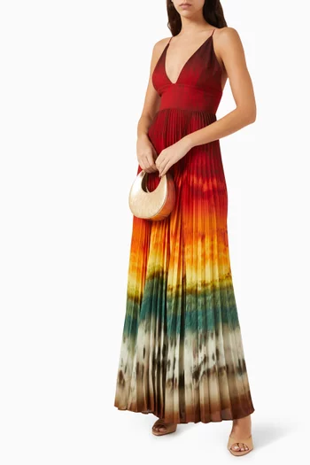 Lauren Pleated Maxi Dress