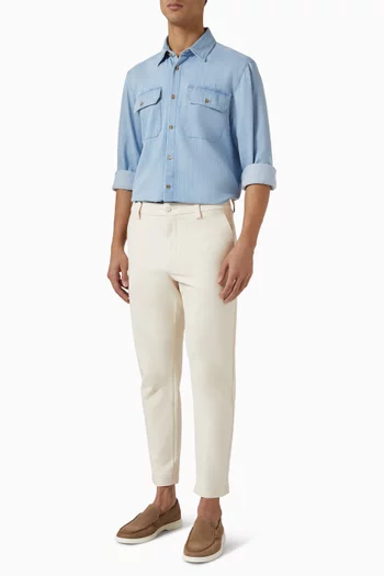 قميص بقصة عادية دينم