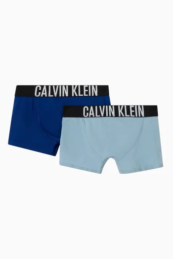 Logo Trunks in Cotton Stretch, Set of 2