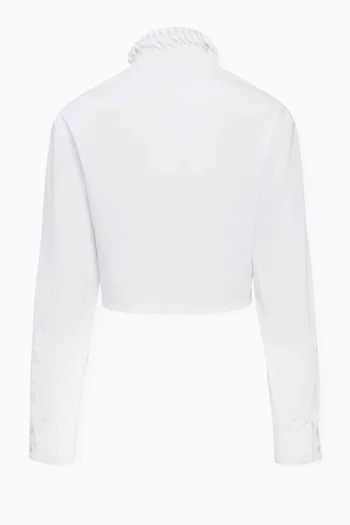 Trimmed Shirt in Cotton
