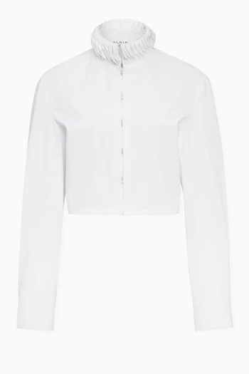 Trimmed Shirt in Cotton