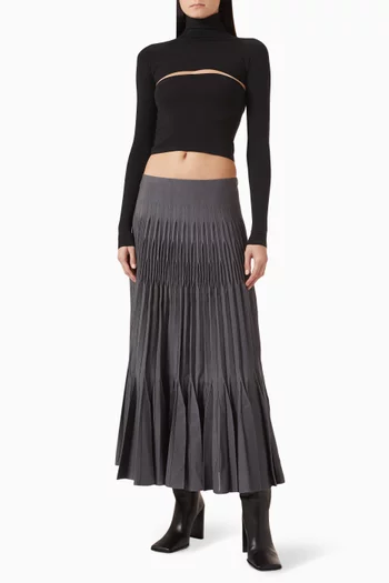 بلوزة بفتحة نسيج