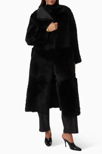 معطف بيرثداي بدرابيه فرو