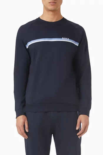 سويت شيرت بشعار الماركة قطن تيري