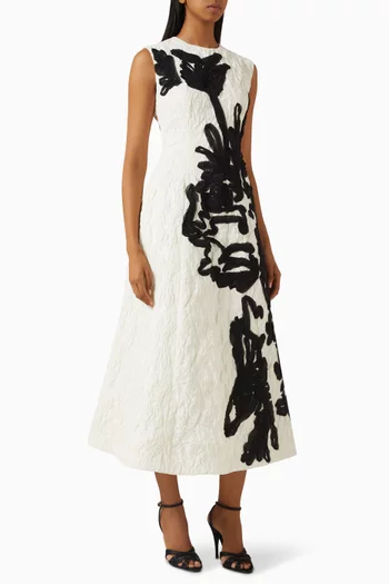 Jacquard Embroidered Dress