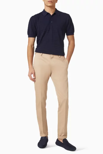 Knitted Polo Shirt in Cotton