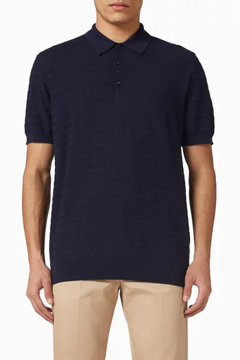 Knitted Polo Shirt in Cotton