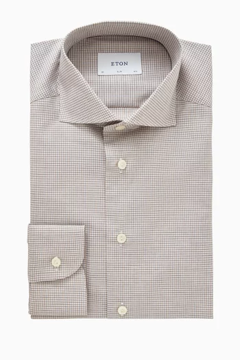 Check Shirt in Cotton Twill