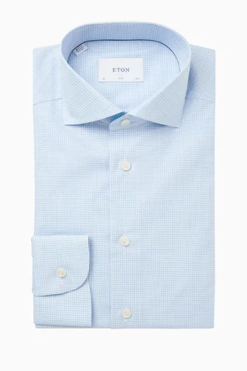 Check Shirt in Cotton Twill