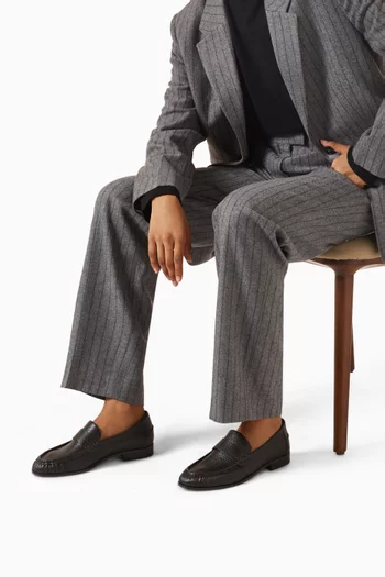 حذاء سهل الارتداء جلد