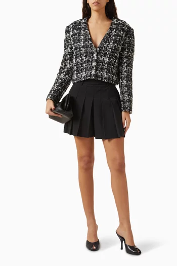 جاكيت بفتحة رقبة على شكل حرف V‏ تويد