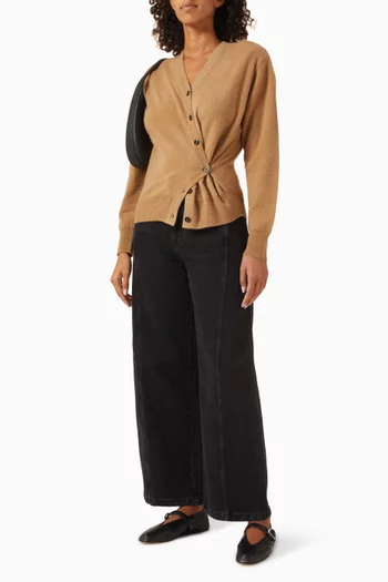 كارديغان بأكتاف مبطّنة كشمير