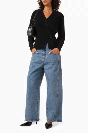 كارديغان بأكتاف مبطّنة كشمير