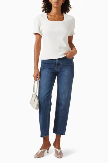 بنطال جينز بقصة ضيقة دينم