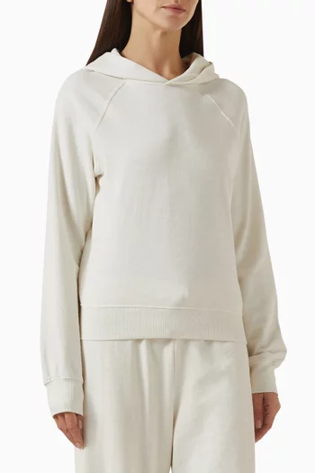 Shrunken Hoodie Sweatshirt in Cotton