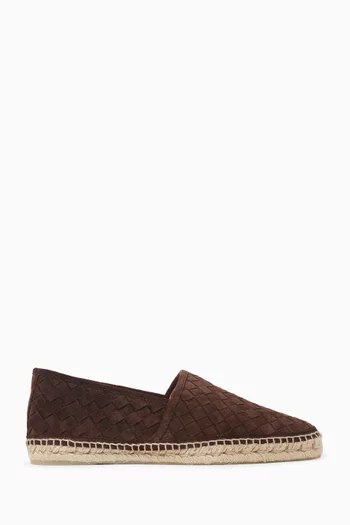Braided Porto Espadrilles in Suede