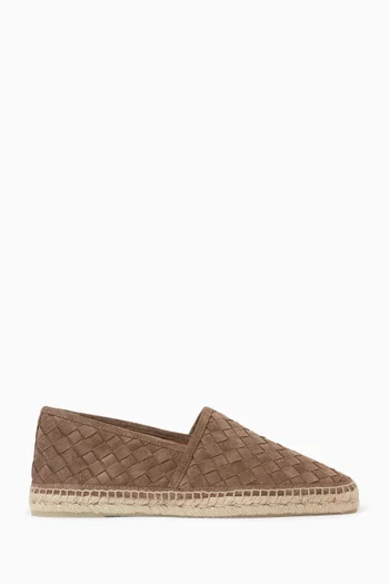 Braided Porto Espadrilles in Suede