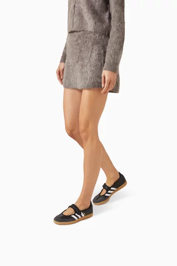 Samba Jane Ballerina Sneakers in Leather