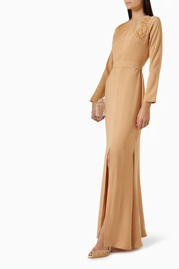 Bead-embellished Gown