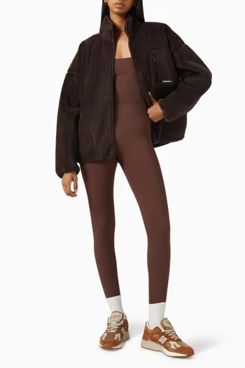 Oversized Zip Jacket in Fleece