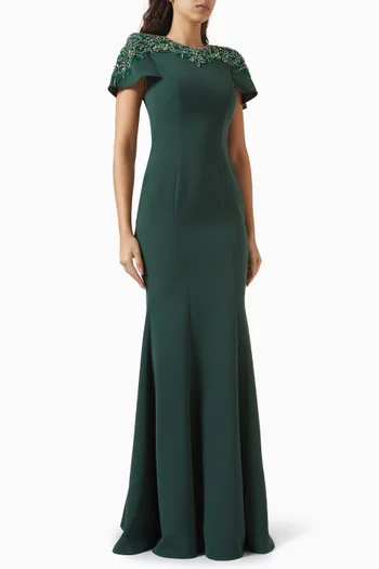 Bead-embellished Mermaid Gown