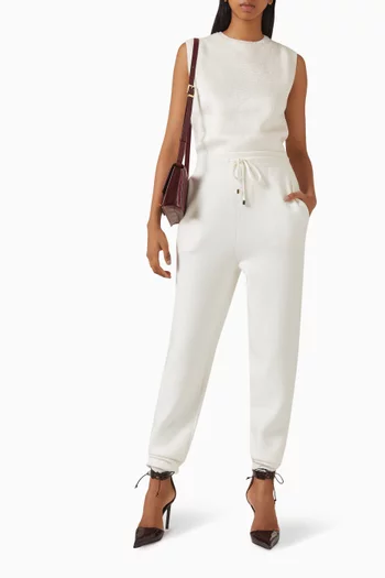 Sweatpants in Virgin Wool-blend