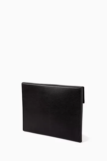Document Holder in Grained Leather
