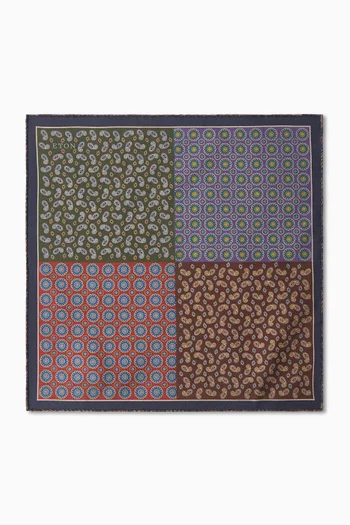 Two-face Pocket Square in Silk