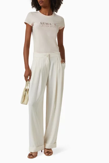 AX Lettering Slim-fit T-shirt