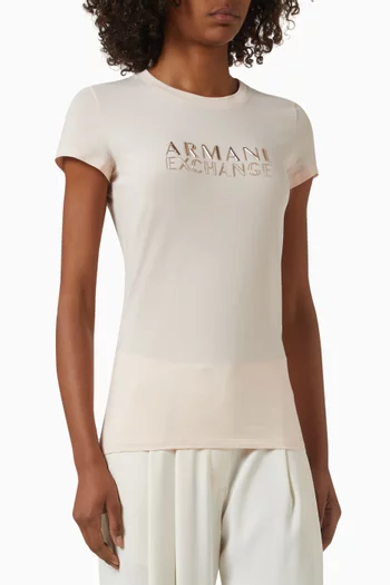 AX Lettering Slim-fit T-shirt