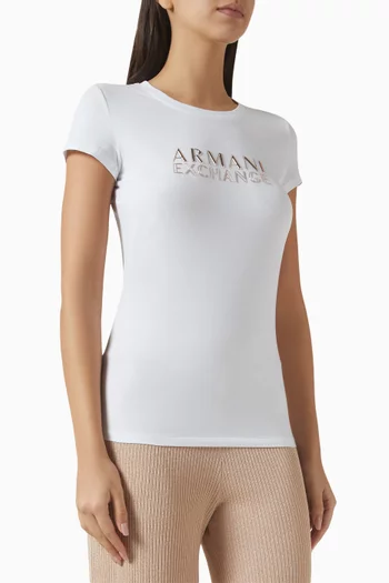 AX Lettering Slim-fit T-shirt