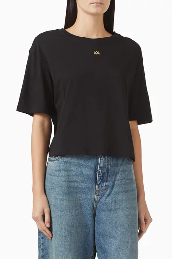 AX Logo Cropped T-shirt