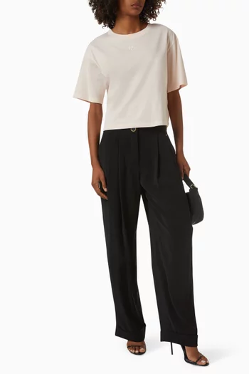 تي شيرت قصير بشعار AX