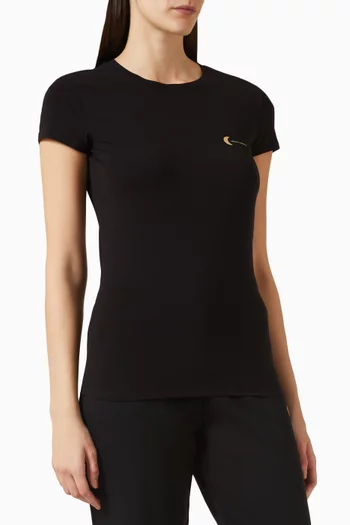 AX Logo Slim-fit T-shirt in Cotton-jersey