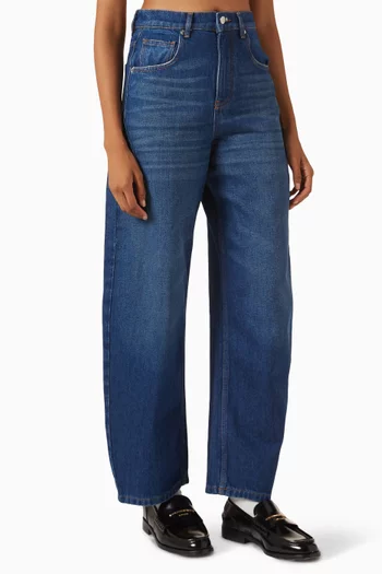 Parkublu Balloon-fit Jeans in Denim