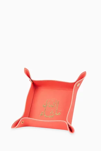 Mashallah Catchall Tray in Faux Leather