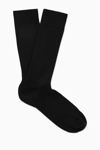 Ribbed Socks in Cotton-blend
