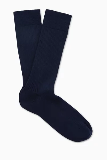 Ribbed Socks in Cotton-blend