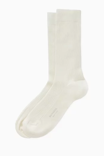 Ribbed Socks in Cotton-blend
