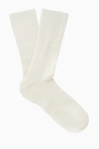 Ribbed Socks in Cotton-blend