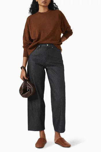 Barrel-leg Jeans in Denim