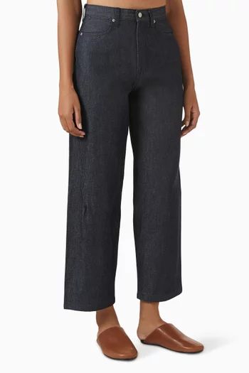 Barrel-leg Jeans in Denim