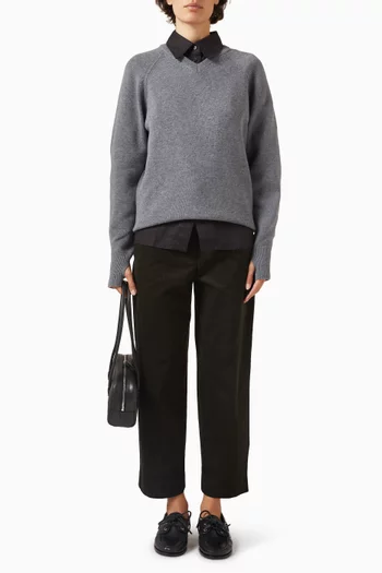 V-neck Sweater in Merino-wool