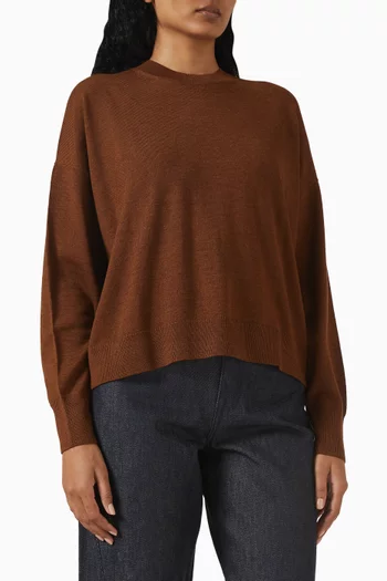 Crewneck Sweater in Merino-wool