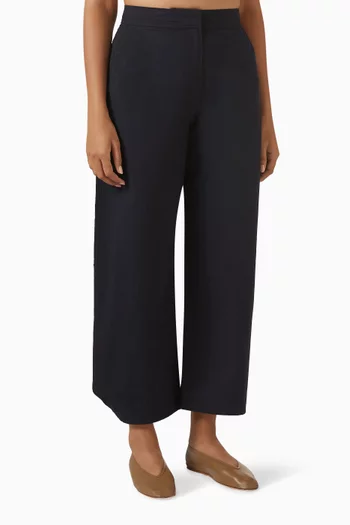 Barrel-leg Pants in Pima-cotton