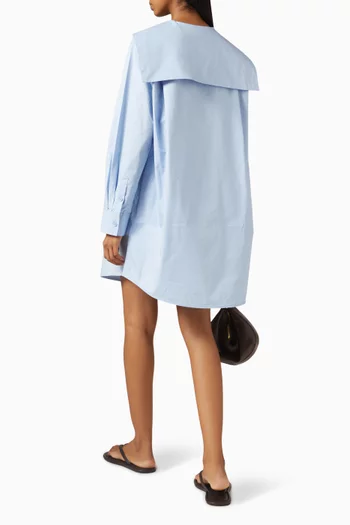 Sailor-collar Dress in Cotton